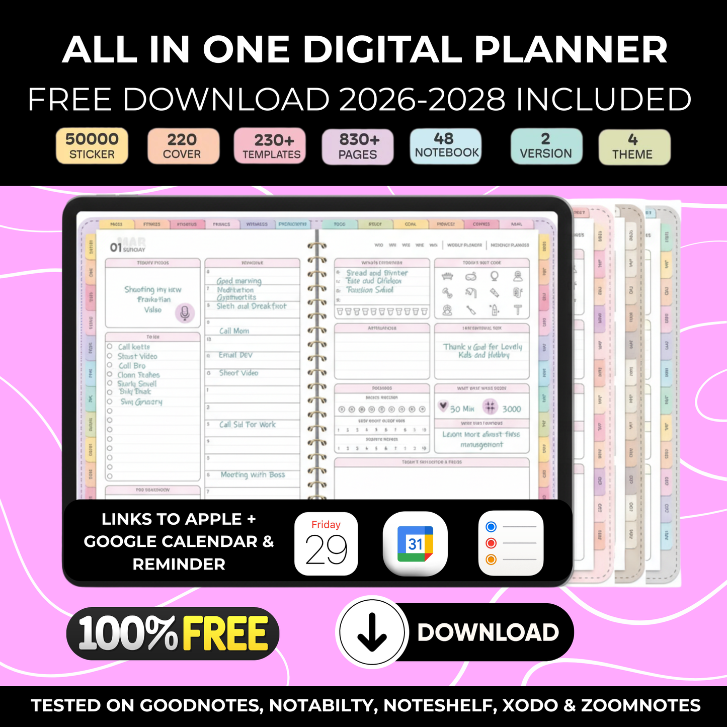 HERDAY.ONE DIGITAL PLANNER SYSTEM [FREE DOWNLOAD]